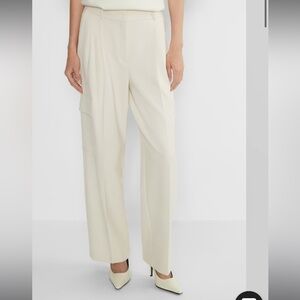 Aritzia Babaton Light Birch Outgoing Satin Cargo Pant